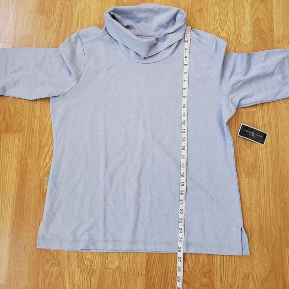 Karen Scott Sport Cowl-Neck Top sz Lg - Picture 7 of 10